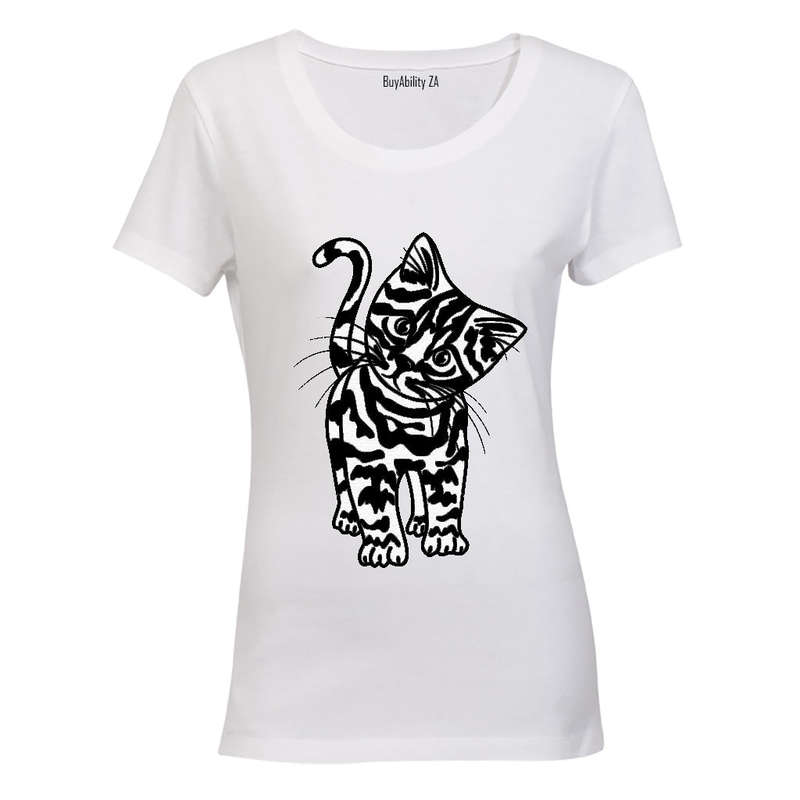 Cute Kitten - Ladies - T-Shirt