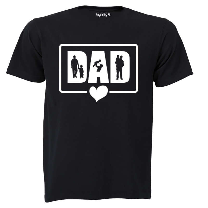 DAD - Heart Frame - Adults - T-Shirt