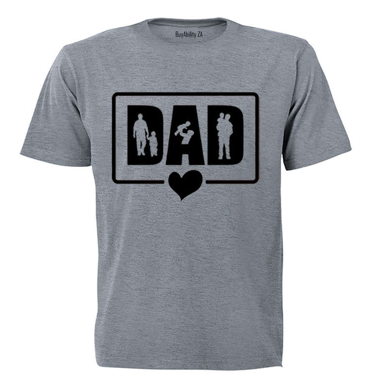 DAD - Heart Frame - Adults - T-Shirt