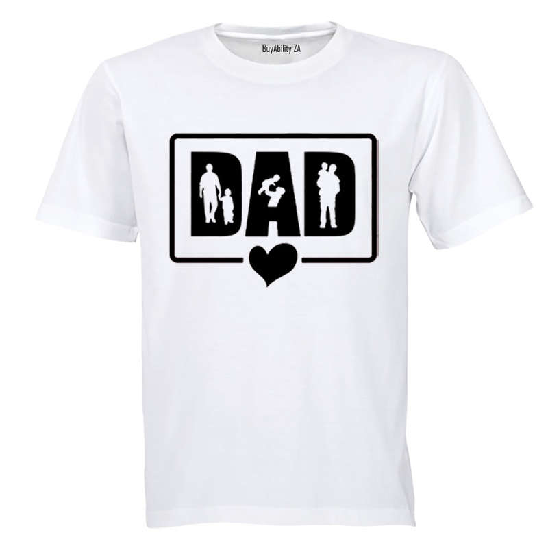 DAD - Heart Frame - Adults - T-Shirt