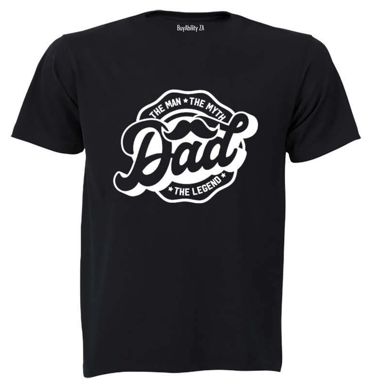 Dad - The Man - Mustache - Adults - T-Shirt