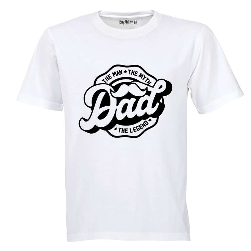 Dad - The Man - Mustache - Adults - T-Shirt