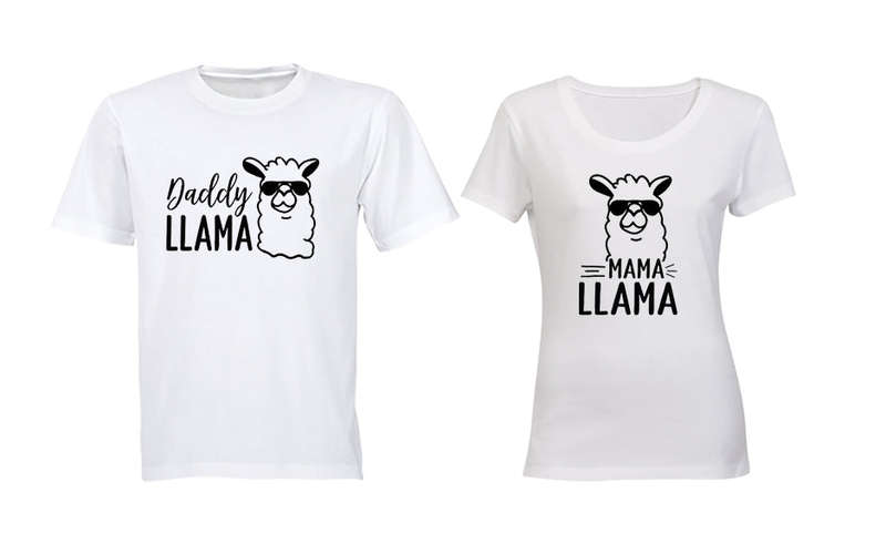Daddy & Mama Llama - Couples Tees