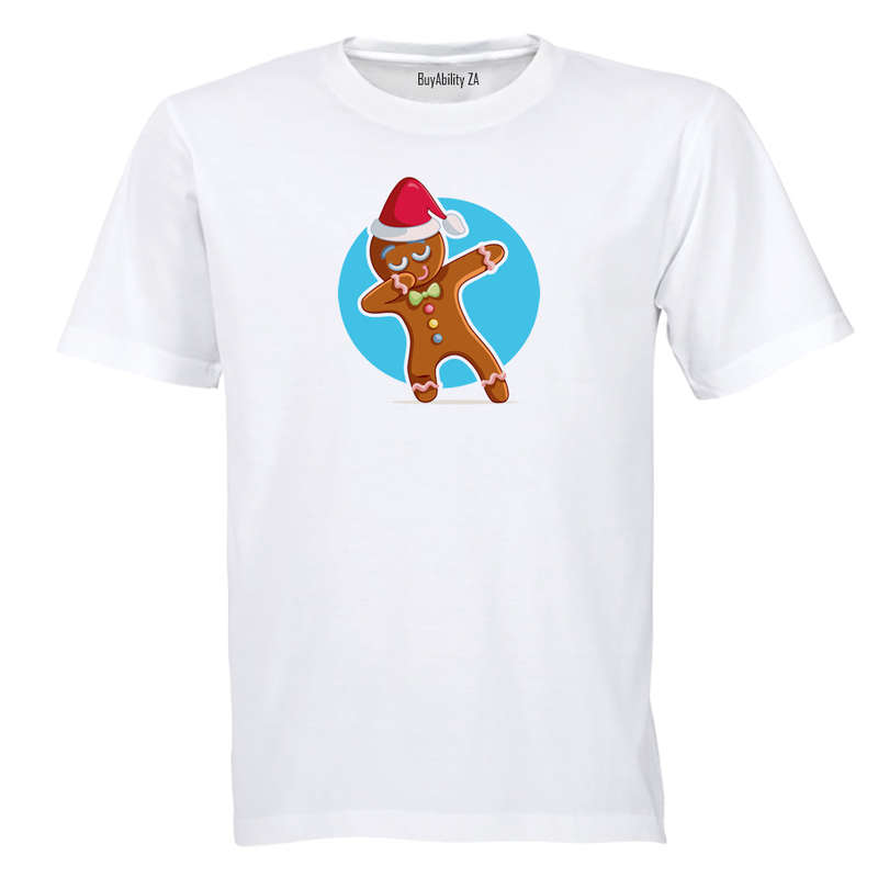 Dancing Christmas Gingerbread Man - Kids T-Shirt