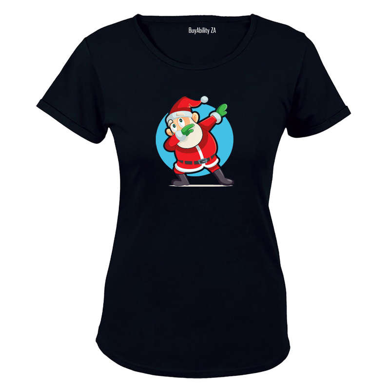 Dancing Christmas Santa - Ladies - T-Shirt