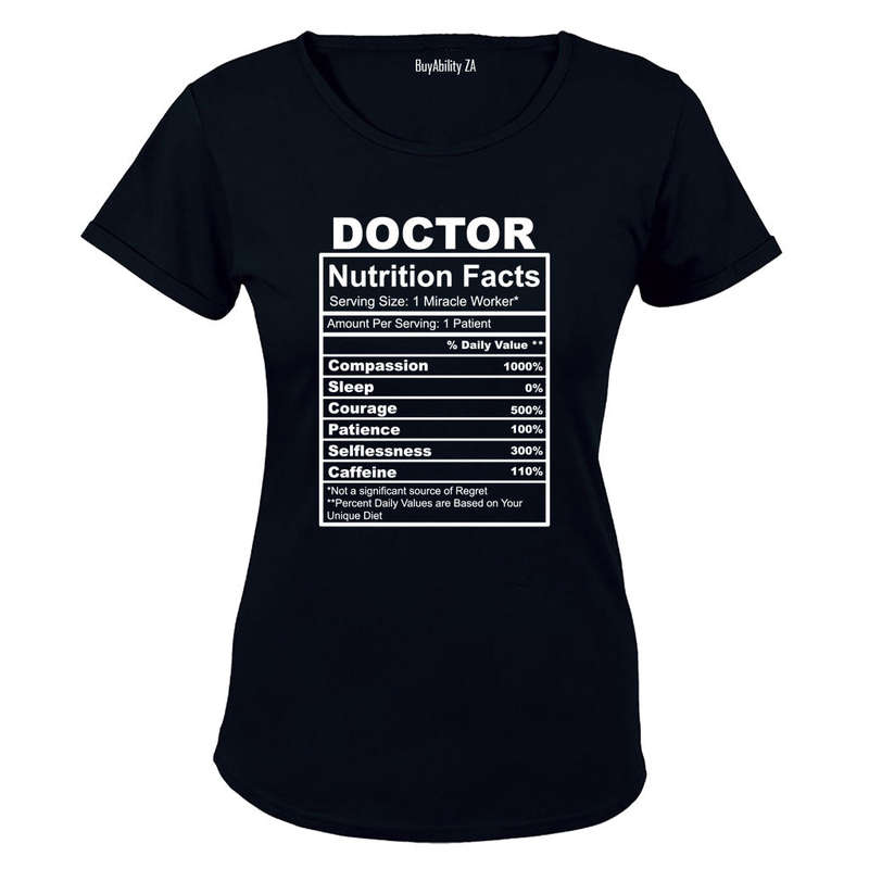 Doctor Nutrition Facts - Ladies - T-Shirt