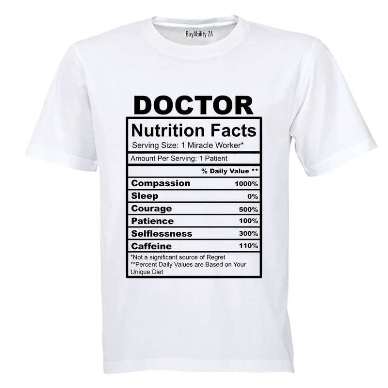 Doctor Nutrition Facts - Adults - T-Shirt