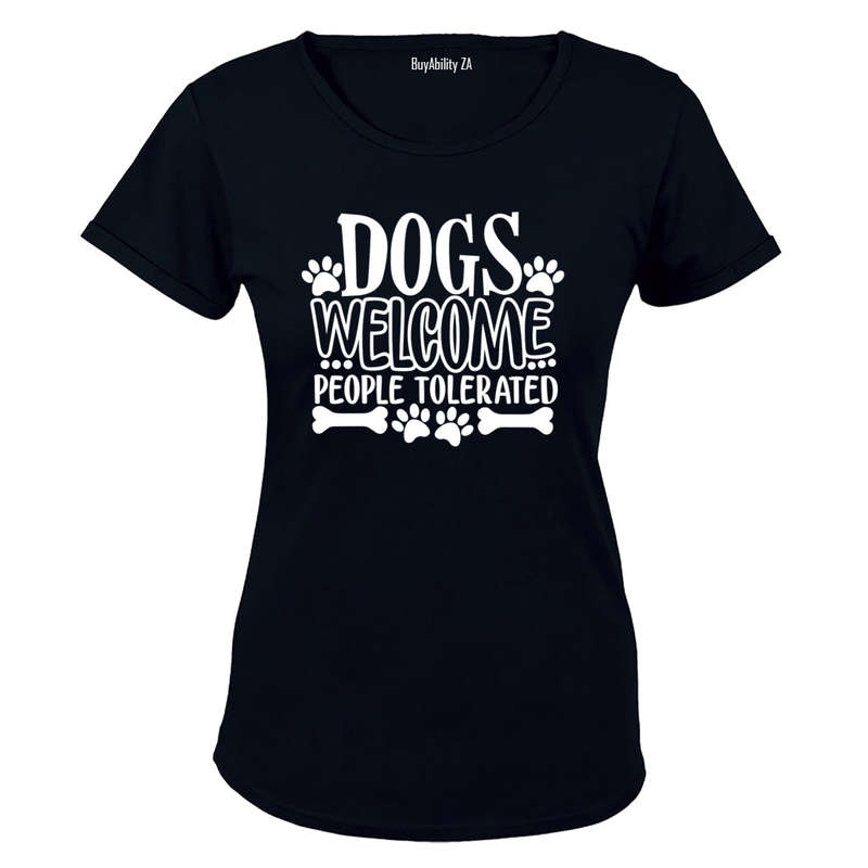 Dogs Welcome - Ladies - T-Shirt