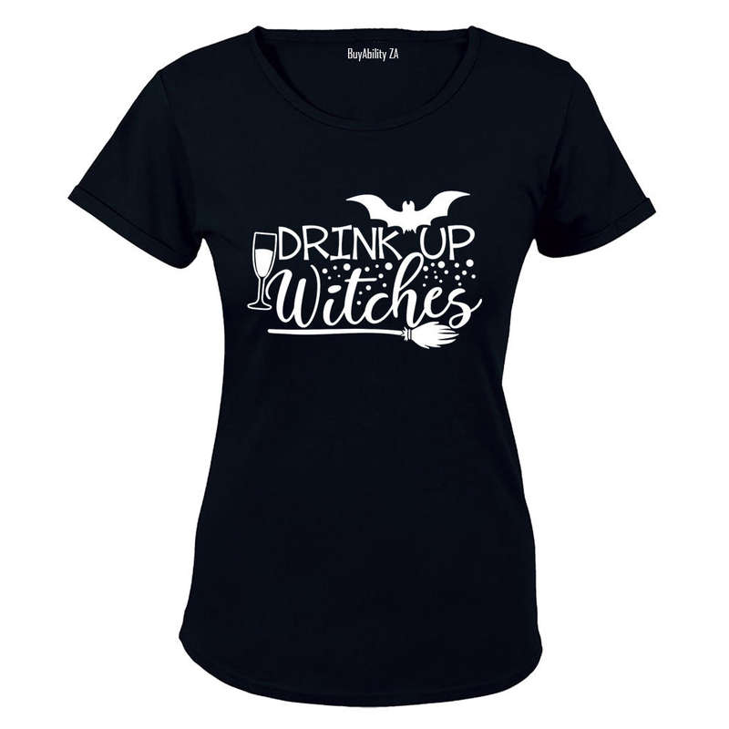 Drink Up Witches! - Halloween - Ladies - T-Shirt