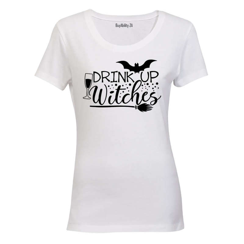 Drink Up Witches! - Halloween - Ladies - T-Shirt