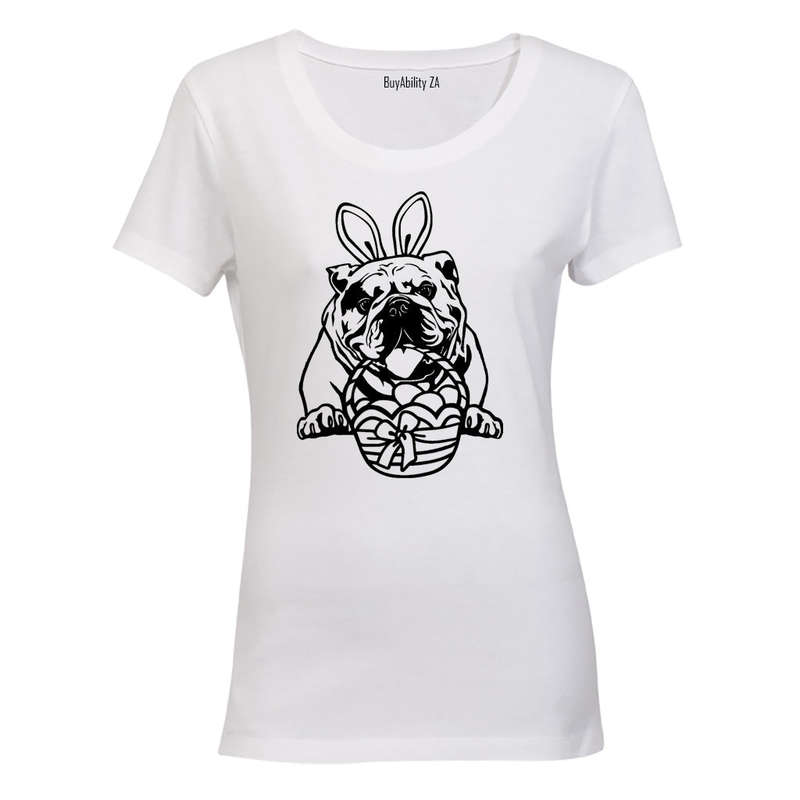 Easter Bulldog - Ladies - T-Shirt
