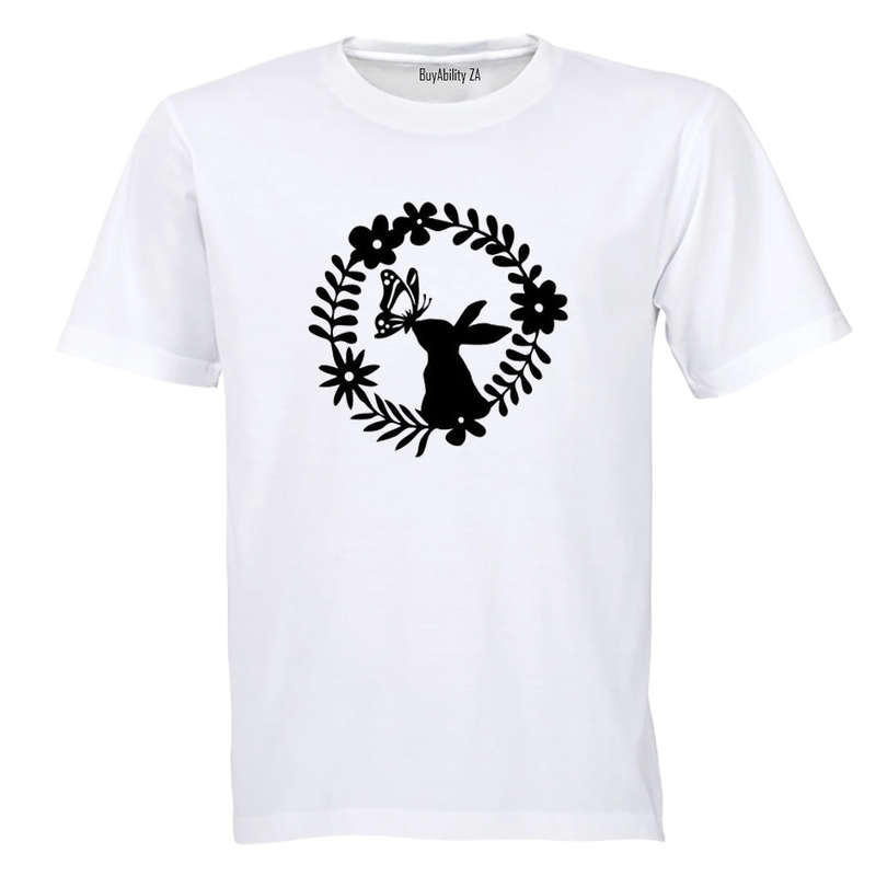 Easter Bunny Wreath - Kids T-Shirt