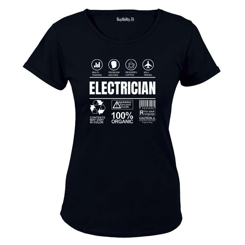 Electrician Label - Ladies - T-Shirt