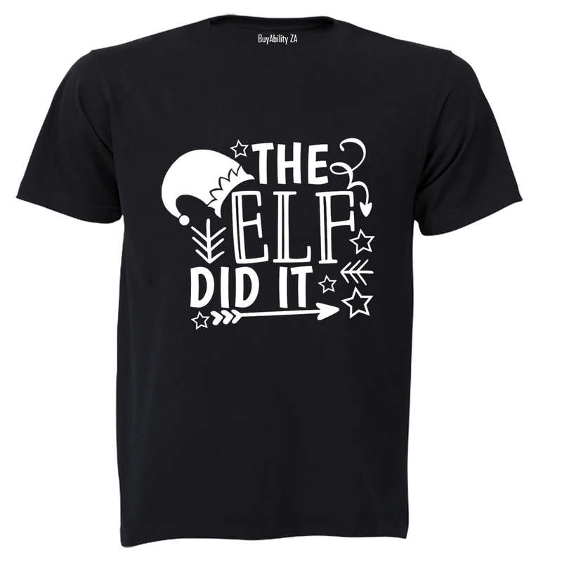 Elf Did It - Christmas - Adults - T-Shirt