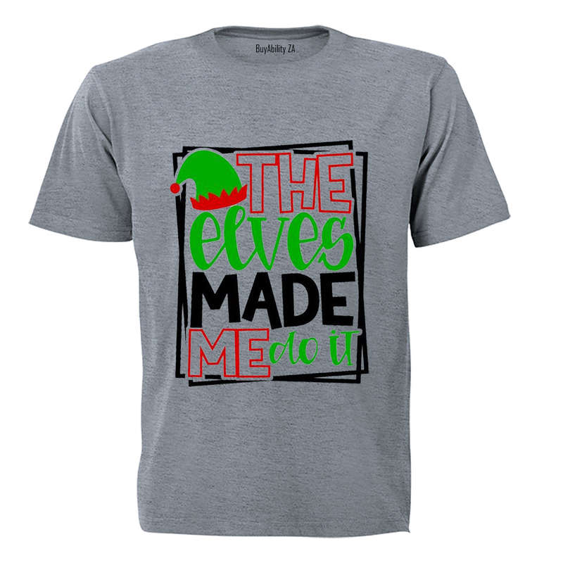 Elves Made Me Do It - Christmas - Kids T-Shirt