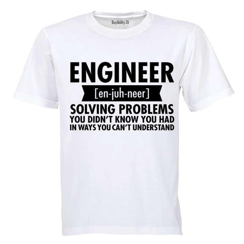 Engineer - En-juh-neer - Adults - T-Shirt
