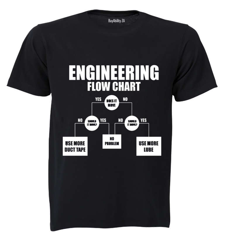Engineering Flow Chart - Adults - T-Shirt