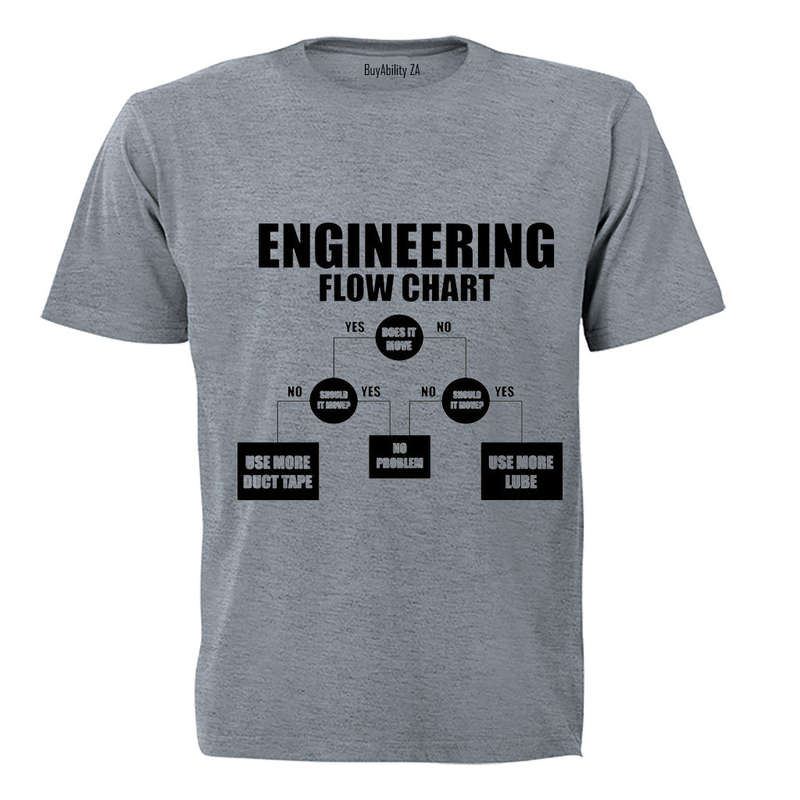 Engineering Flow Chart - Adults - T-Shirt