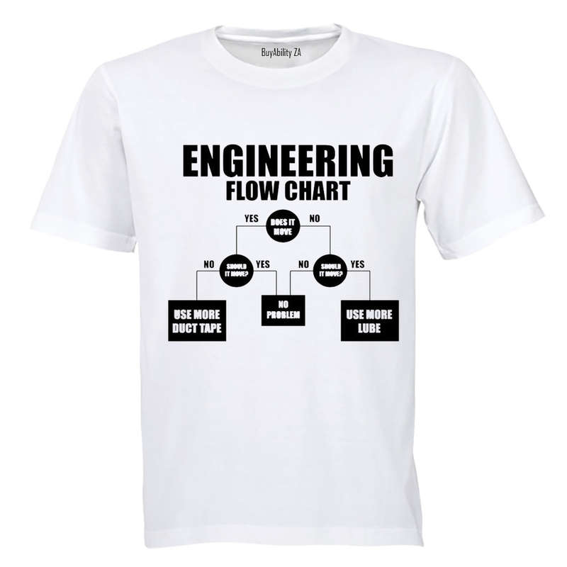 Engineering Flow Chart - Adults - T-Shirt