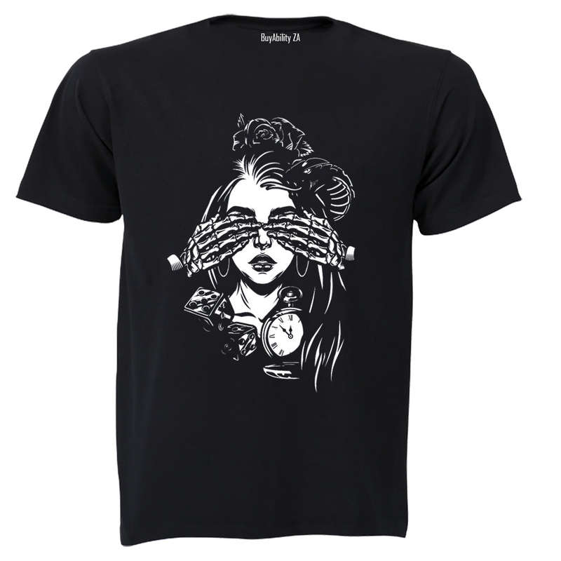 Eyes Closed - Skeleton Hands - Adults - T-Shirt