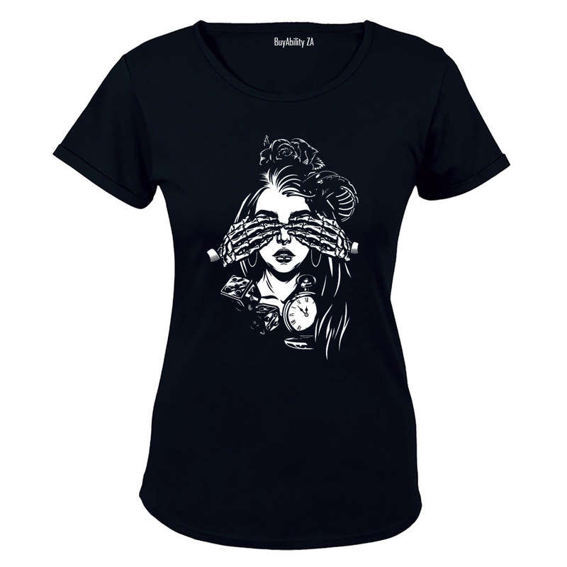 Eyes Closed - Skeleton Hands - Ladies - T-Shirt