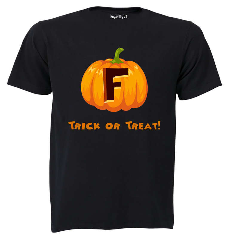 F - Halloween Pumpkin - Kids T-Shirt