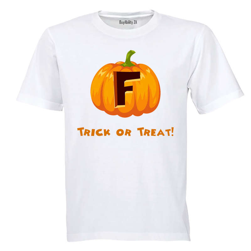 F - Halloween Pumpkin - Kids T-Shirt