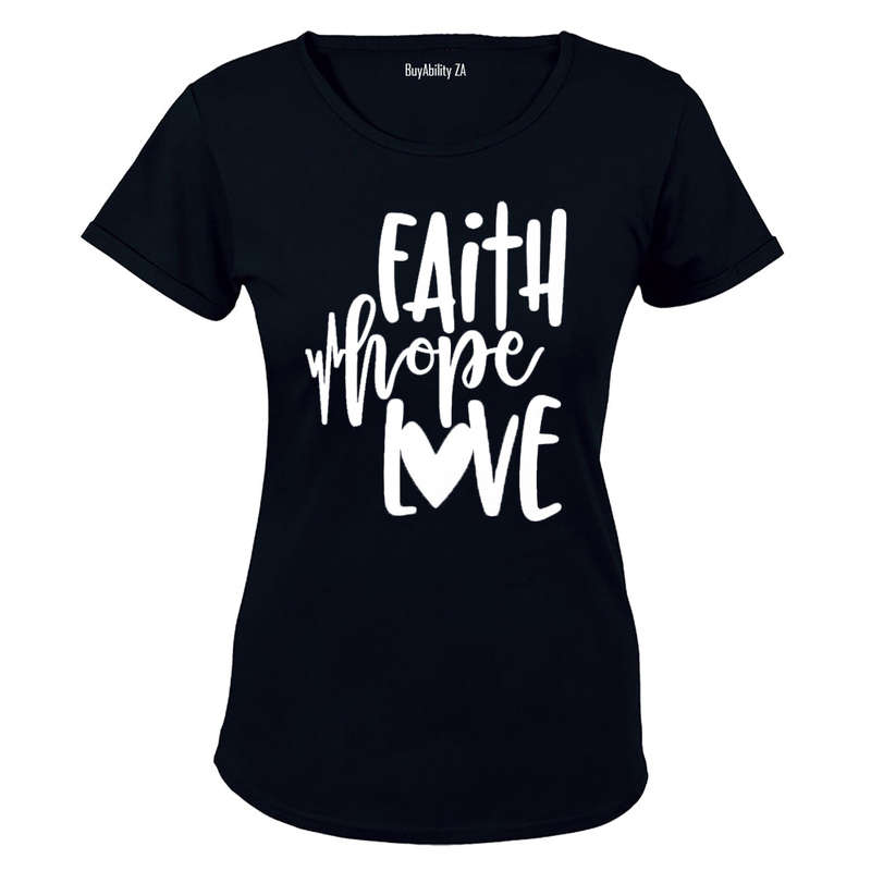 Faith - Hope & Love - Ladies - T-Shirt
