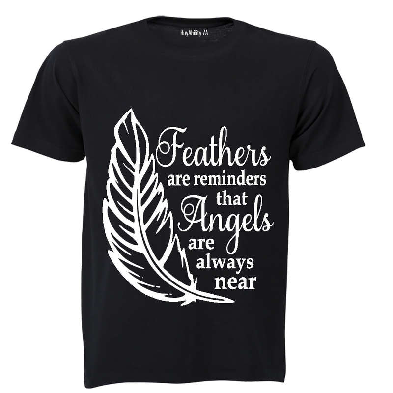 Feathers are Reminders that Angels.. - Kids T-Shirt