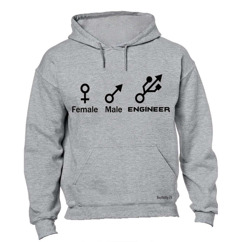 Female. Male. Engineer - Hoodie