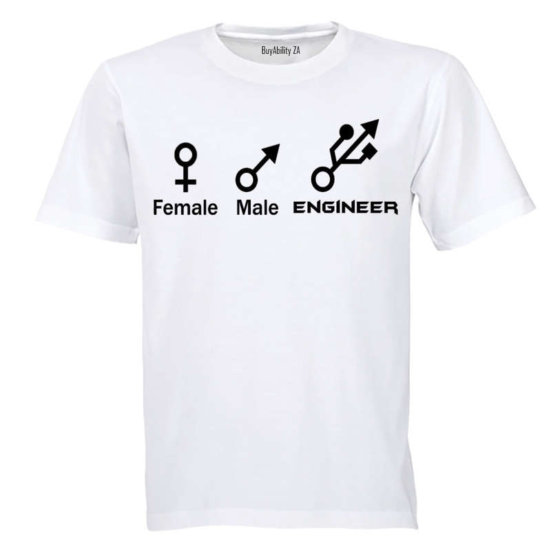 Female. Male. Engineer - Adults - T-Shirt
