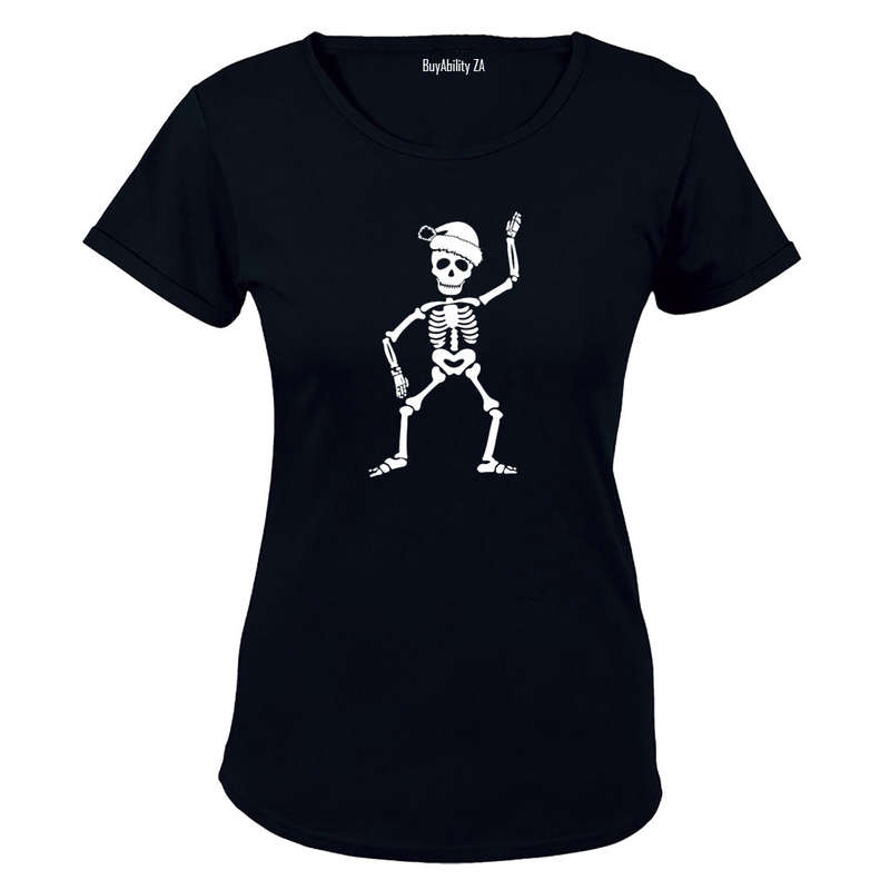 Festive Skeleton - Christmas - Ladies - T-Shirt