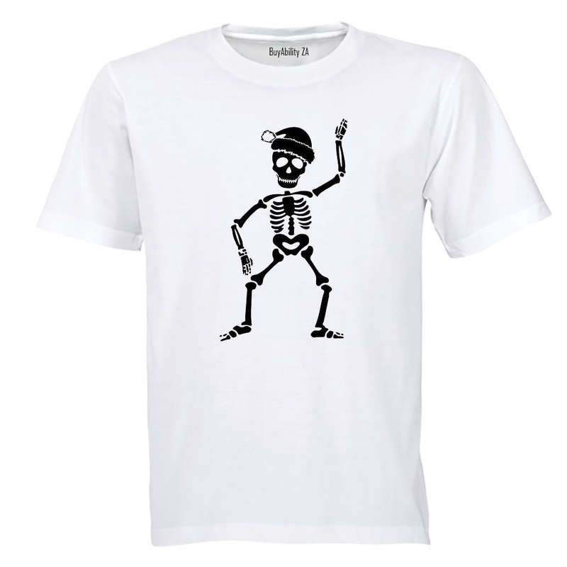 Festive Skeleton - Christmas - Adults - T-Shirt