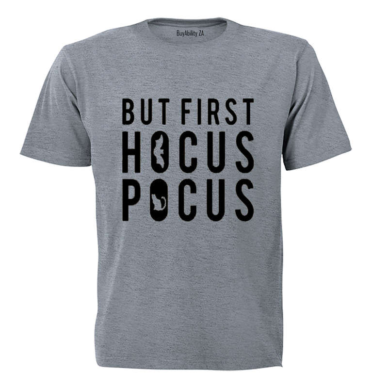 First, Hocus Pocus - Halloween - Kids T-Shirt