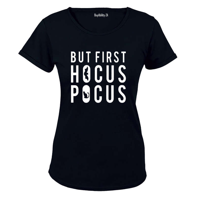 First, Hocus Pocus - Halloween - Ladies - T-Shirt
