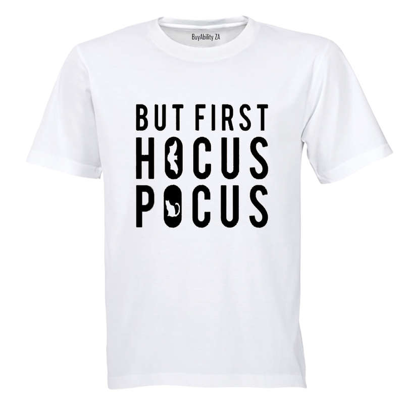 First, Hocus Pocus - Halloween - Kids T-Shirt