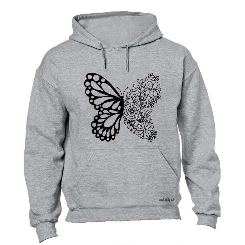 Floral Butterfly - Hoodie