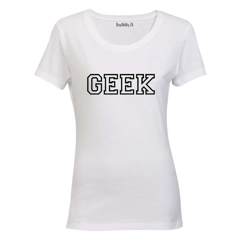 Geek - Outline - Ladies - T-Shirt