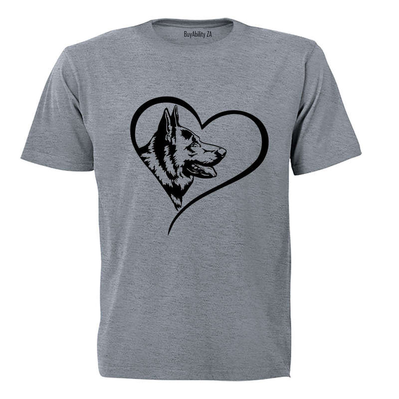 German Shepherd Heart - Adults - T-Shirt