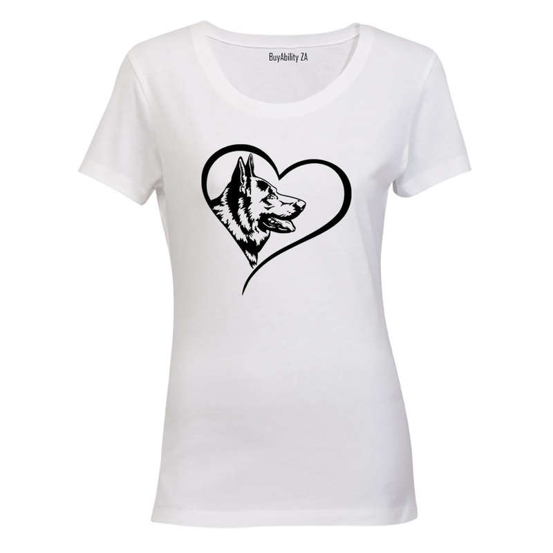 German Shepherd Heart - Ladies - T-Shirt