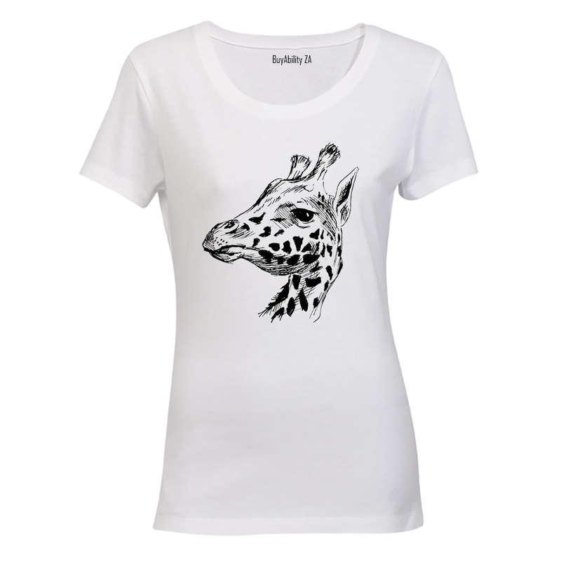 Giraffe Sketch - Ladies - T-Shirt