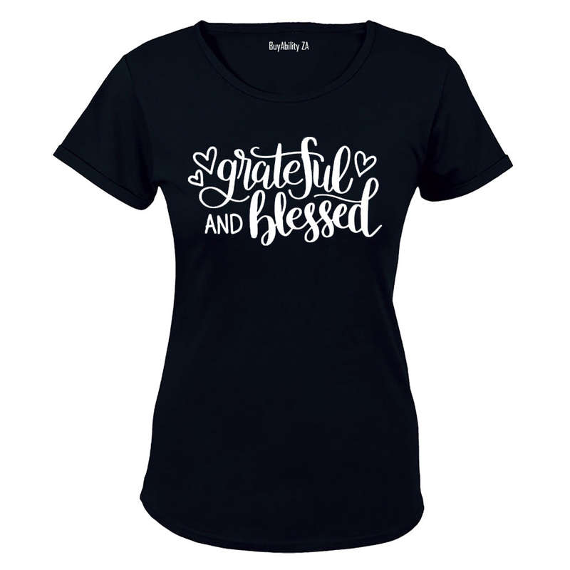 Grateful and Blessed - Ladies - T-Shirt