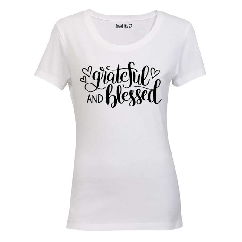 Grateful and Blessed - Ladies - T-Shirt