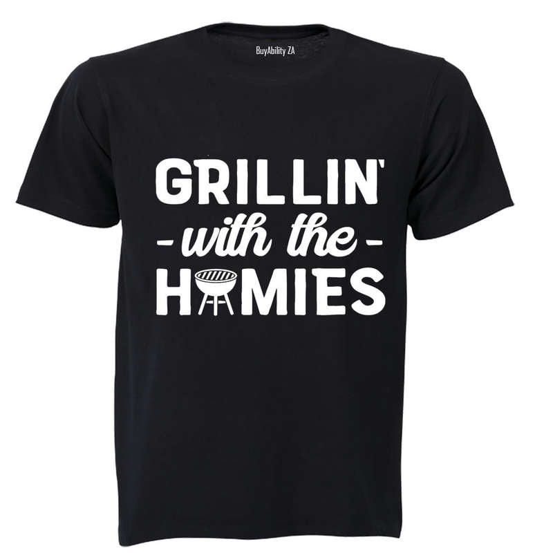 Grillin' with the Homies - Adults - T-Shirt