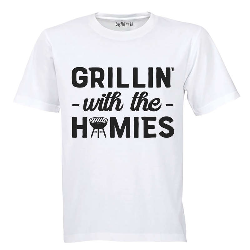 Grillin' with the Homies - Adults - T-Shirt