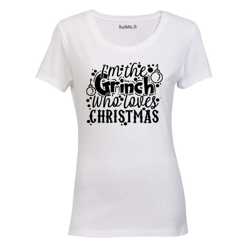 Grinch Who Loves Christmas - Ladies - T-Shirt