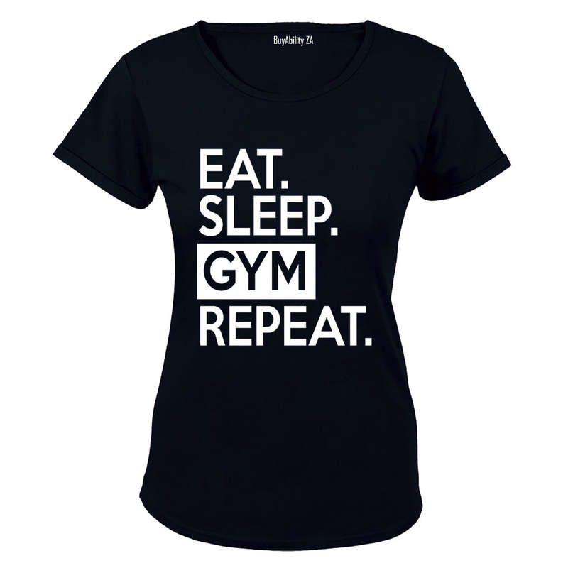 Eat. Sleep. GYM. Repeat. - Ladies - T-Shirt