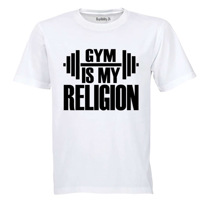 Gym is my Religion - Adults - T-Shirt