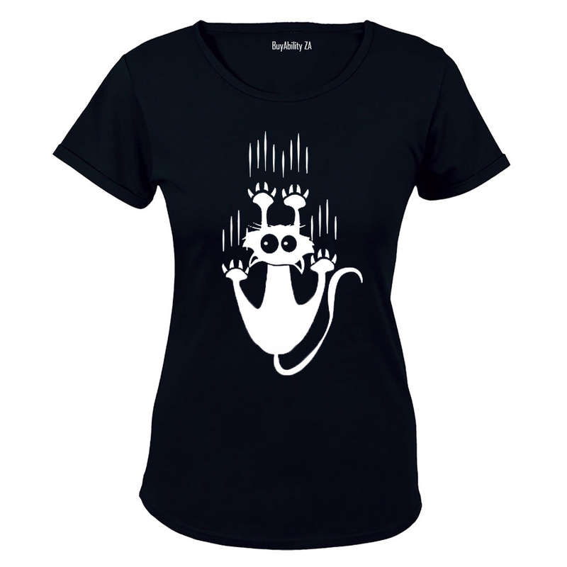 Hang On Cat! - Ladies - T-Shirt