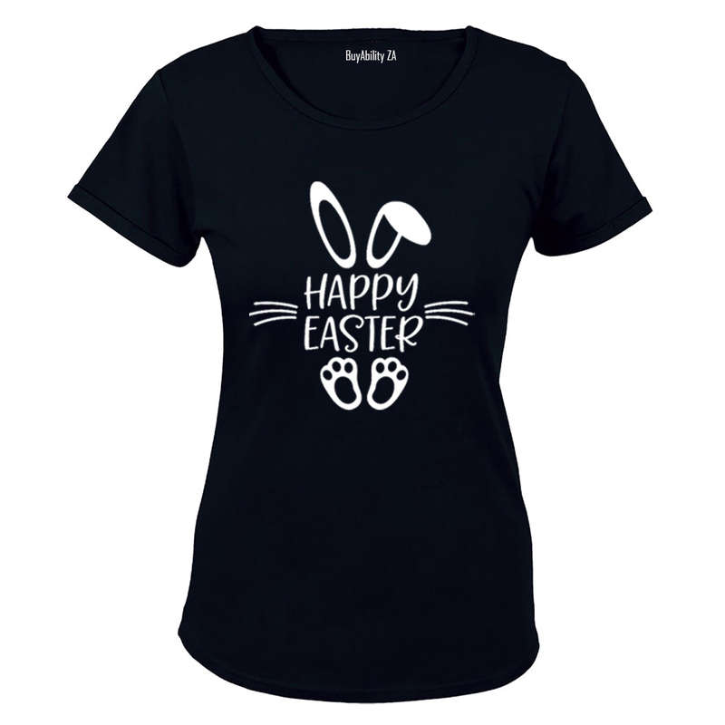 Happy Easter - Bunny Feet - Ladies - T-Shirt